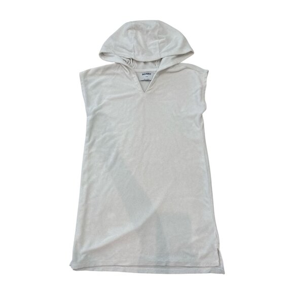 Old Navy Hooded Loop-Terry Swim Cover-Up for Girls, size medium - Picture 1 of 10